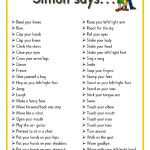 Simon Says.pdf   Onedrive | Preschool Songs, Preschool Games