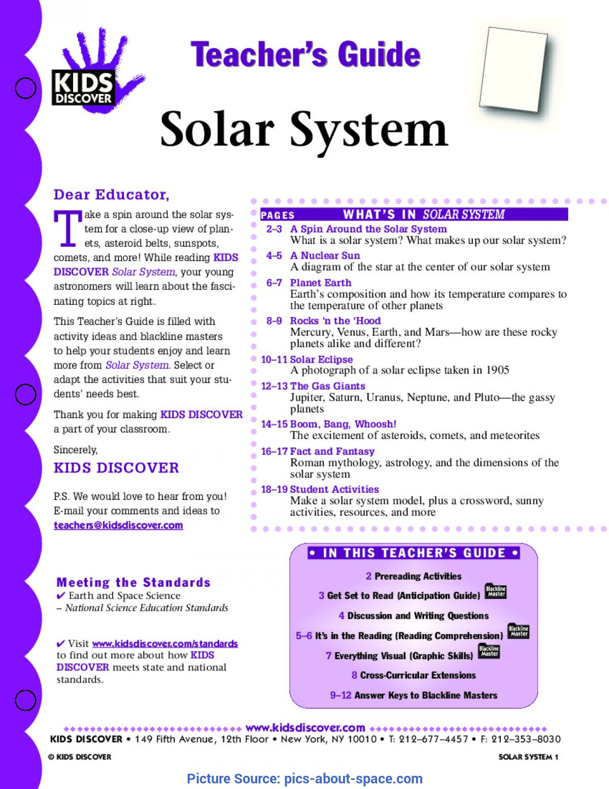 Simple 5E Lesson Plan For Kindergarten Solar System 5E