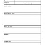 Simple Lesson Plan Mplate Word Pdf Free Siop Google Docs