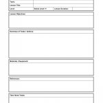 Simple Lesson Plan Template Word Document Lesson Plan