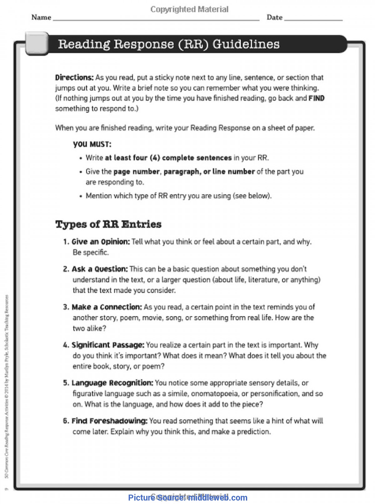 Simple Reading Lesson Plans Comprehension 5 Reading Response