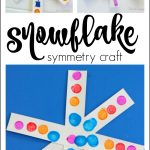 Simple Symmetry Snowflake Craft For Preschoolers