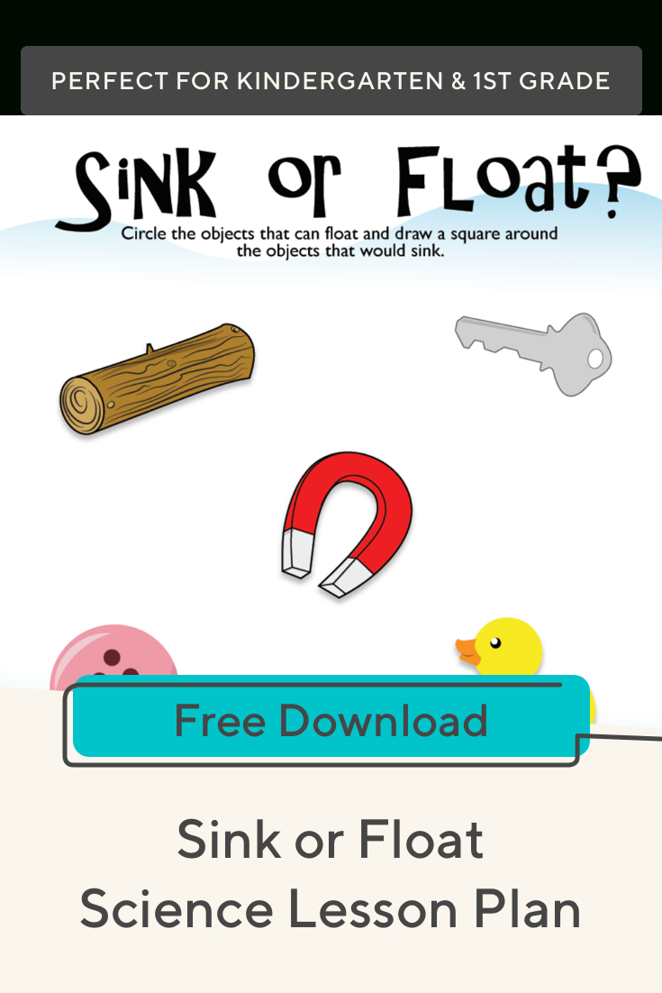 Sink Or Float | Sink Or Float, Kindergarten Lesson Plans