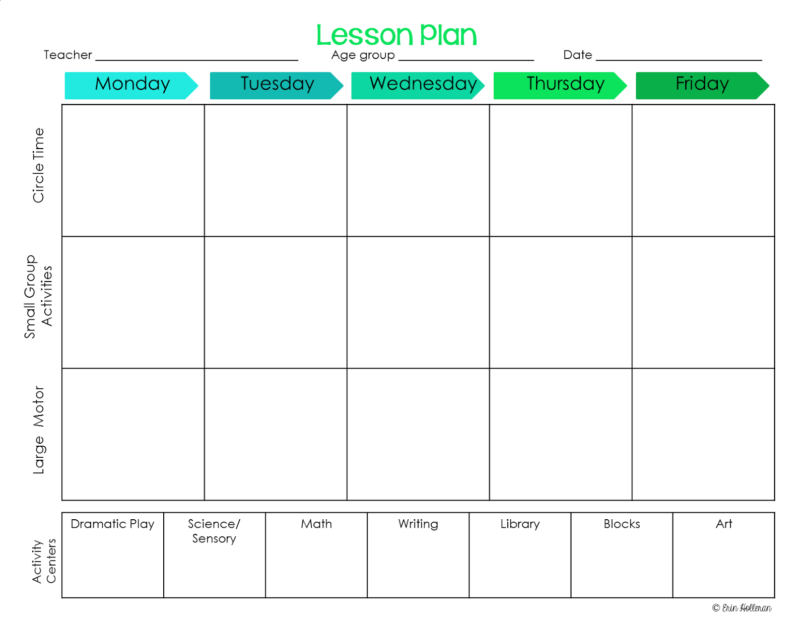 Small Group Planning Template - Akali