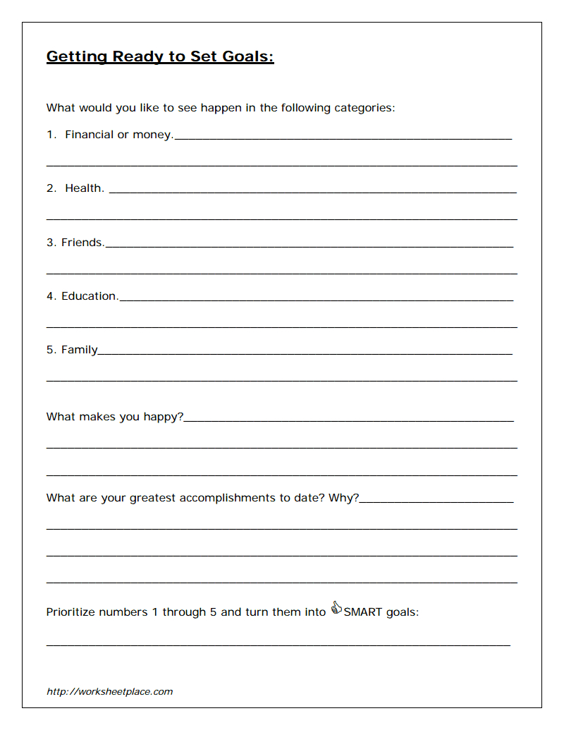 Smart-Goal-Worksheets-3.pdf (Freebie) | Smart Goals