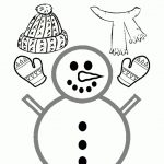 Snowman With Hat And Scarf Craft | Preschool Crafts