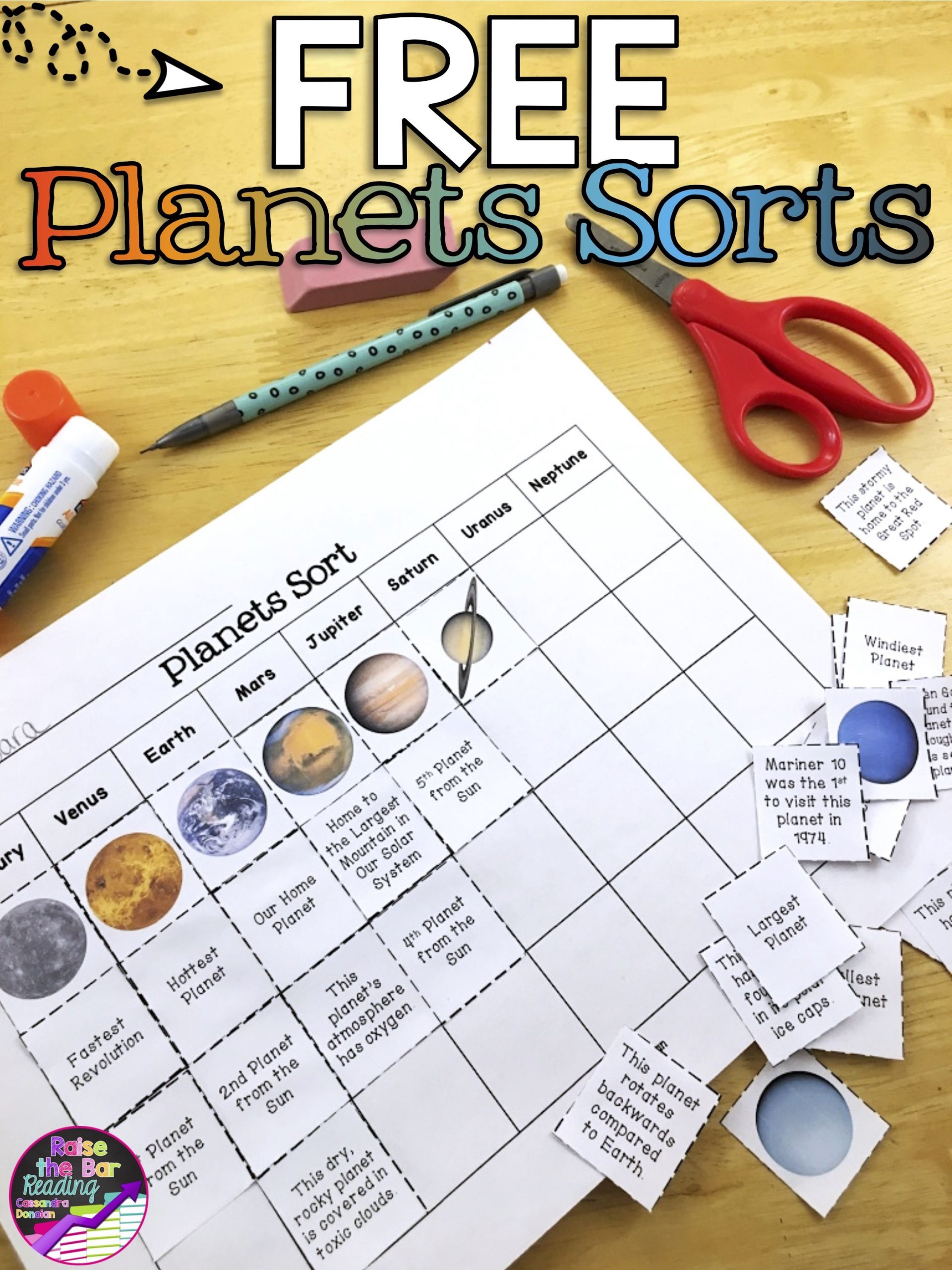 Solar System Activity: Planets Sorts (3) *freebie | Solar