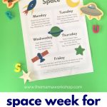 Space Week For Preschoolers {Free Printable} | Space