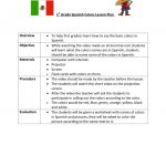 Spanish Colors Lesson Plan Pdf
