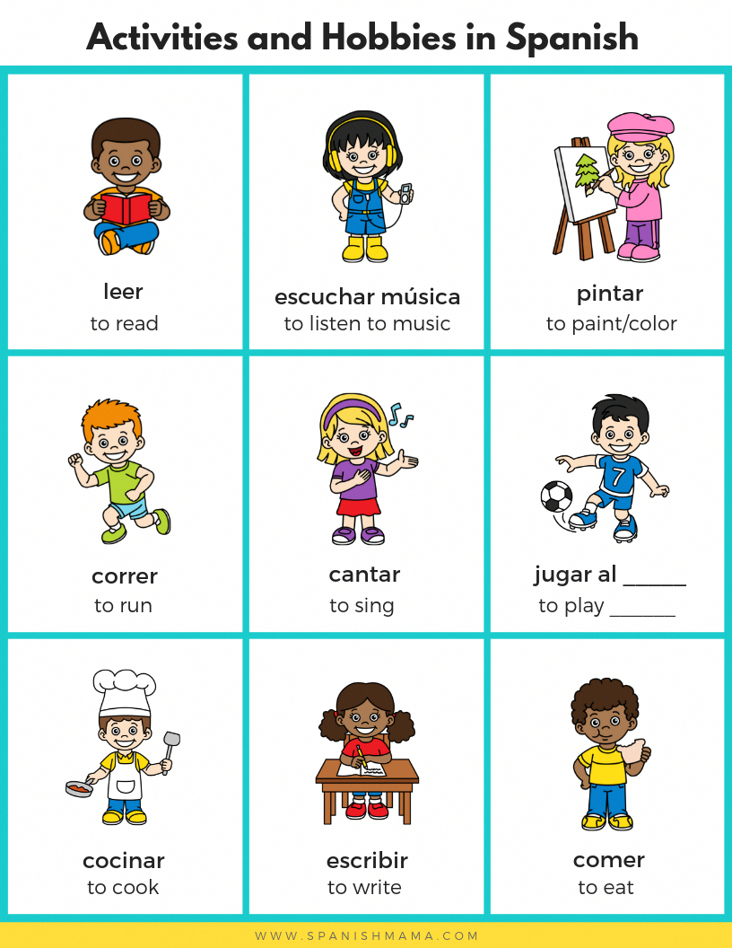 Spanish For Kids: Sports, Activities And Hobbies In Spanish
