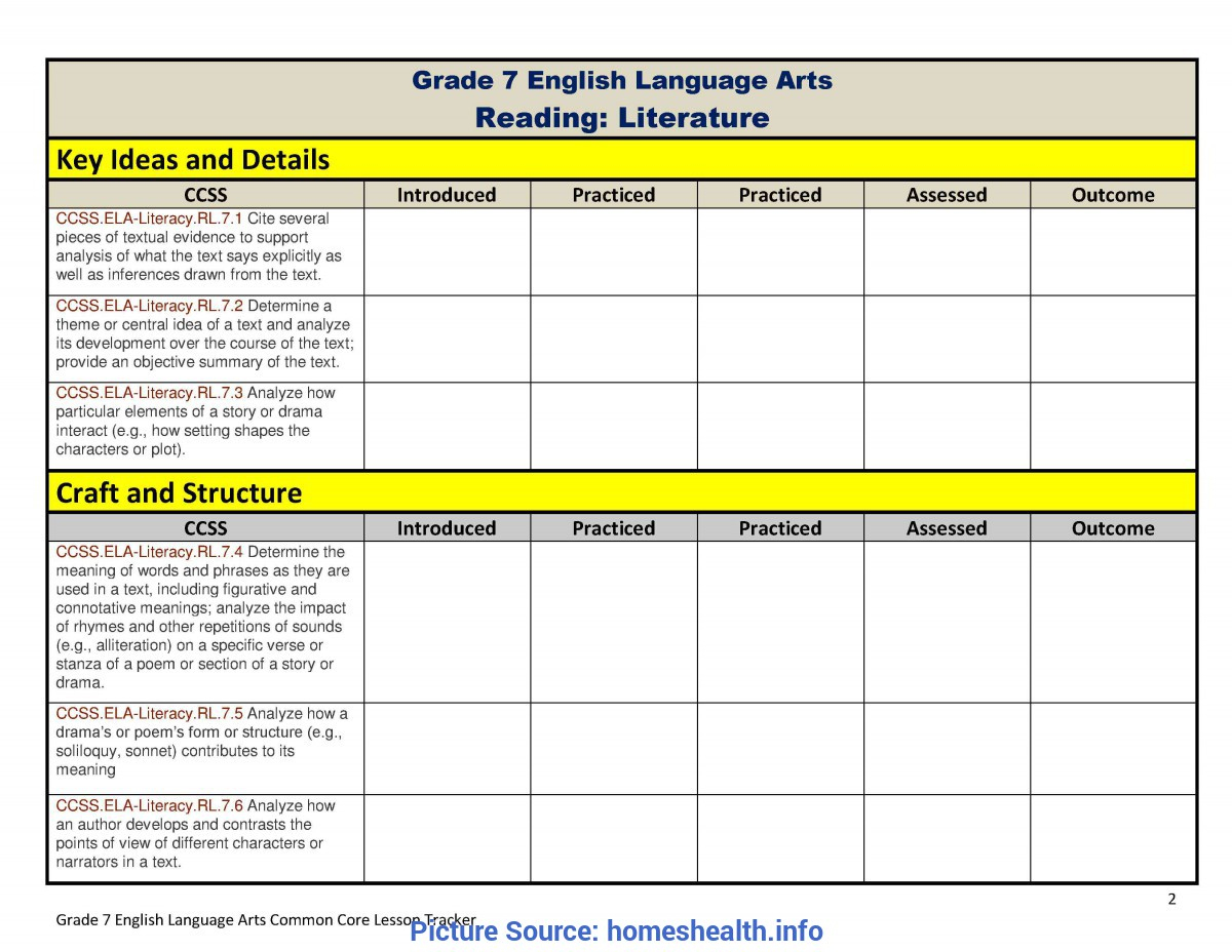 6th Grade English Lesson Plans Pdf