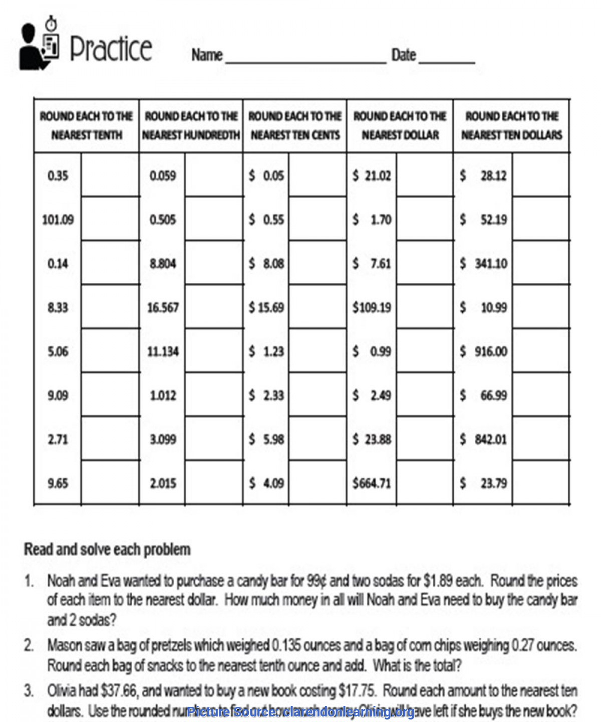 Special Money Lesson Plans Rounding Decimals &amp;amp; Money Lesson