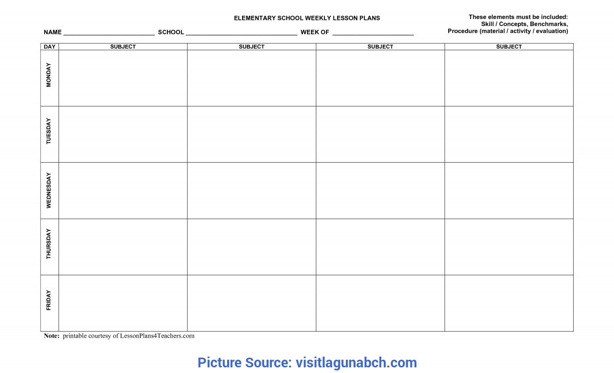 Special Unit Plan Template Word Free Lesson Plan Template