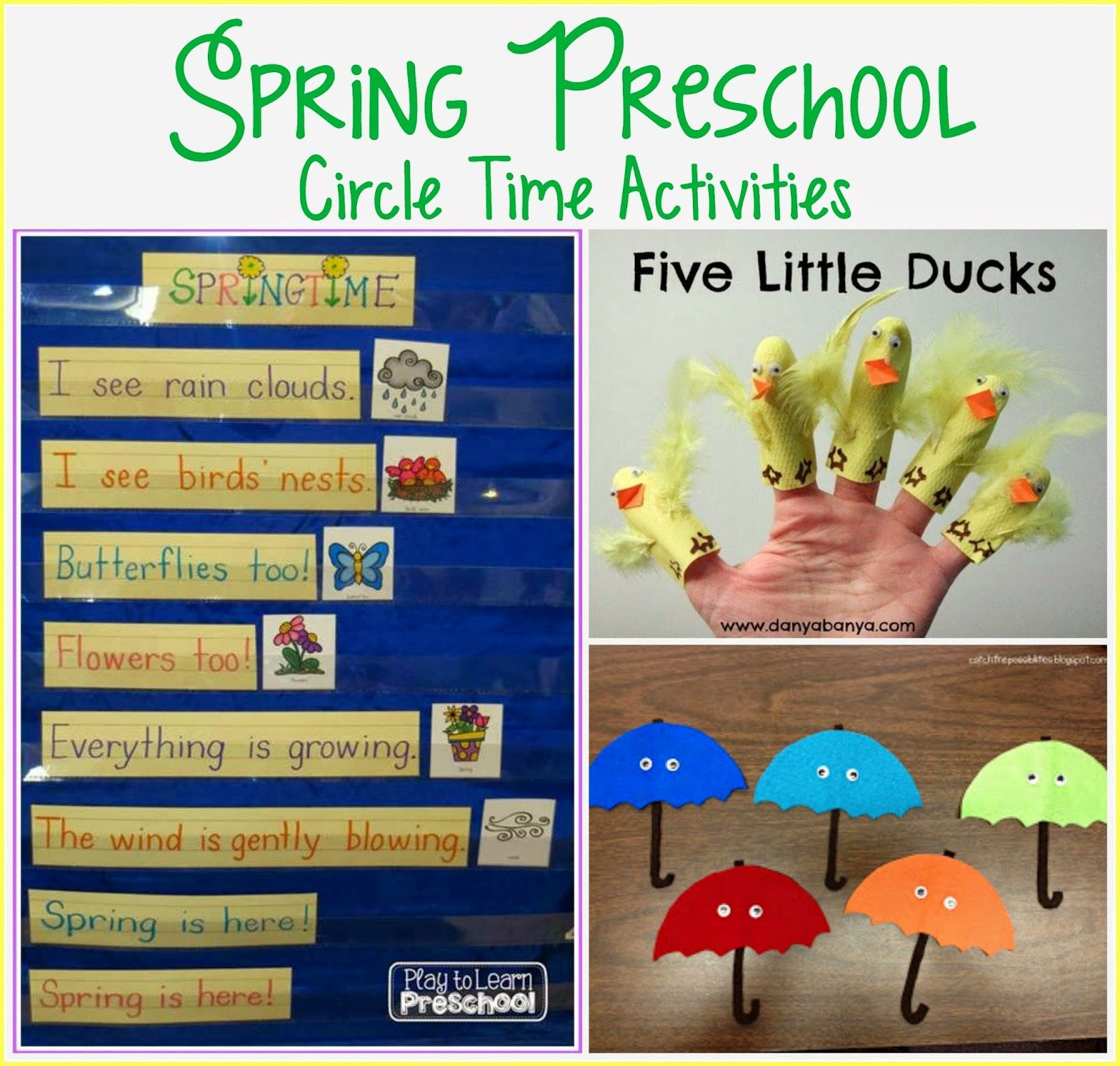 Spring Circle Time | Circle Time Activities, Preschool