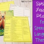 Spring Lesson Plans For Speech Therapy   Tlc Talk Shop