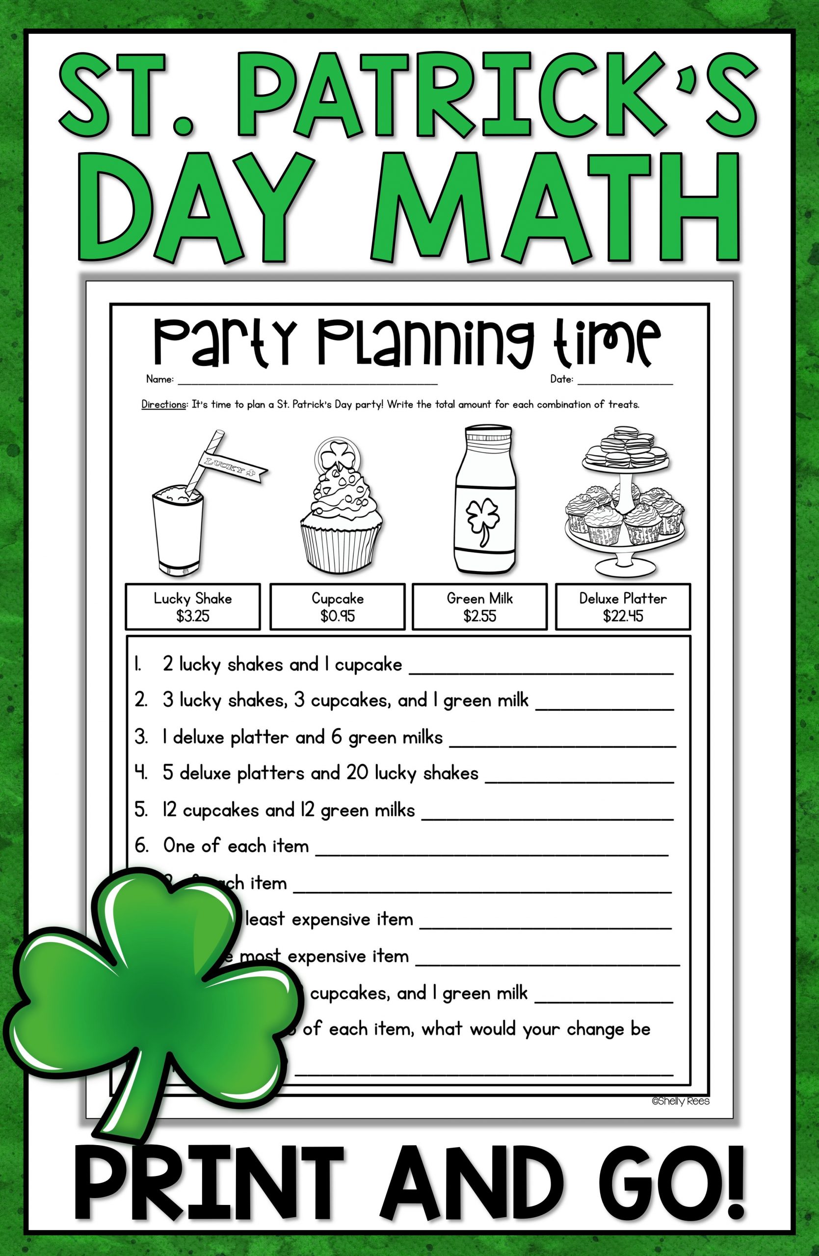St. Patrick&amp;#039;s Day Math | Math Activities, Math, St Patrick