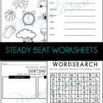 Steady Beat Worksheets | Steady Beat Activities, Steady Beat