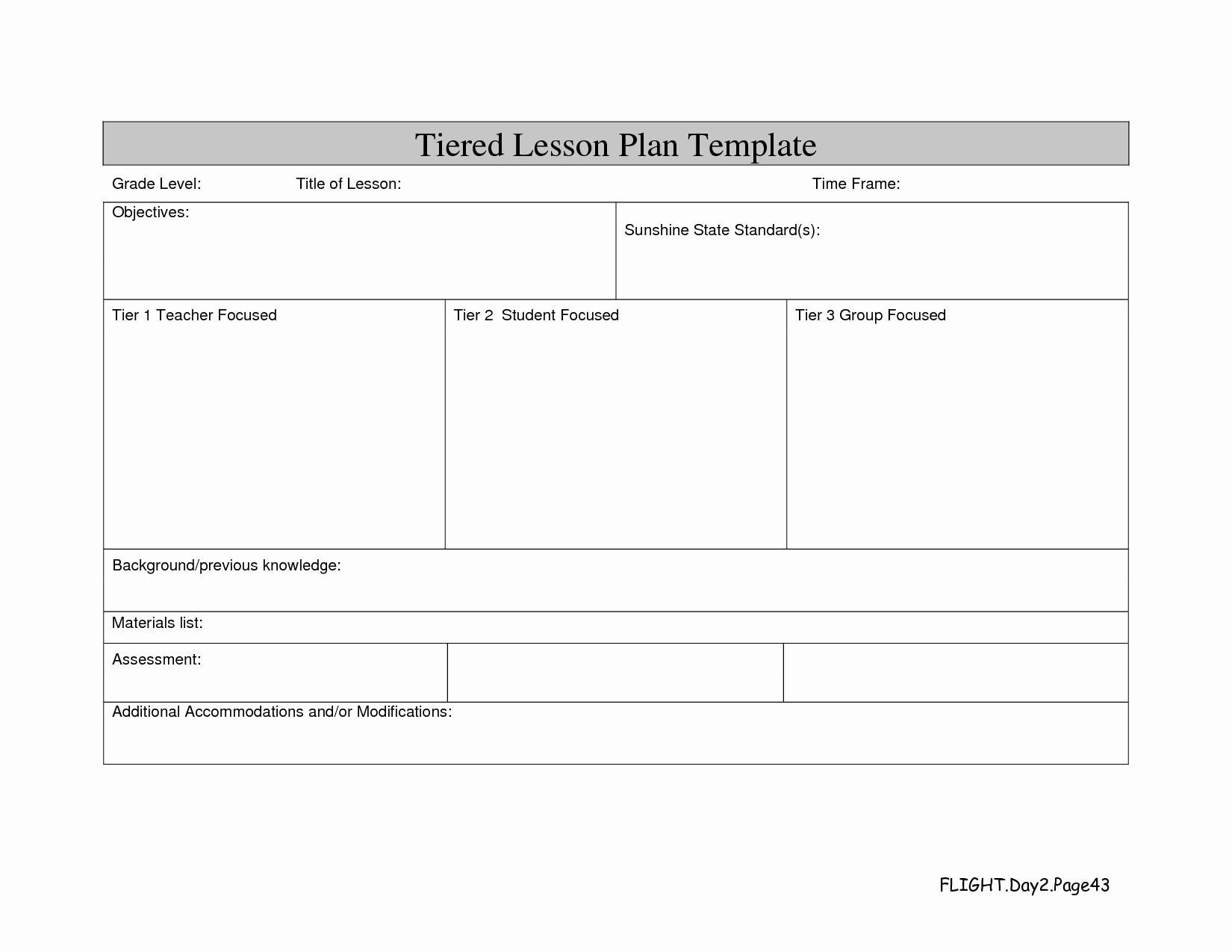 Stem Lesson Plan Template Kindergarten Pdfample Format