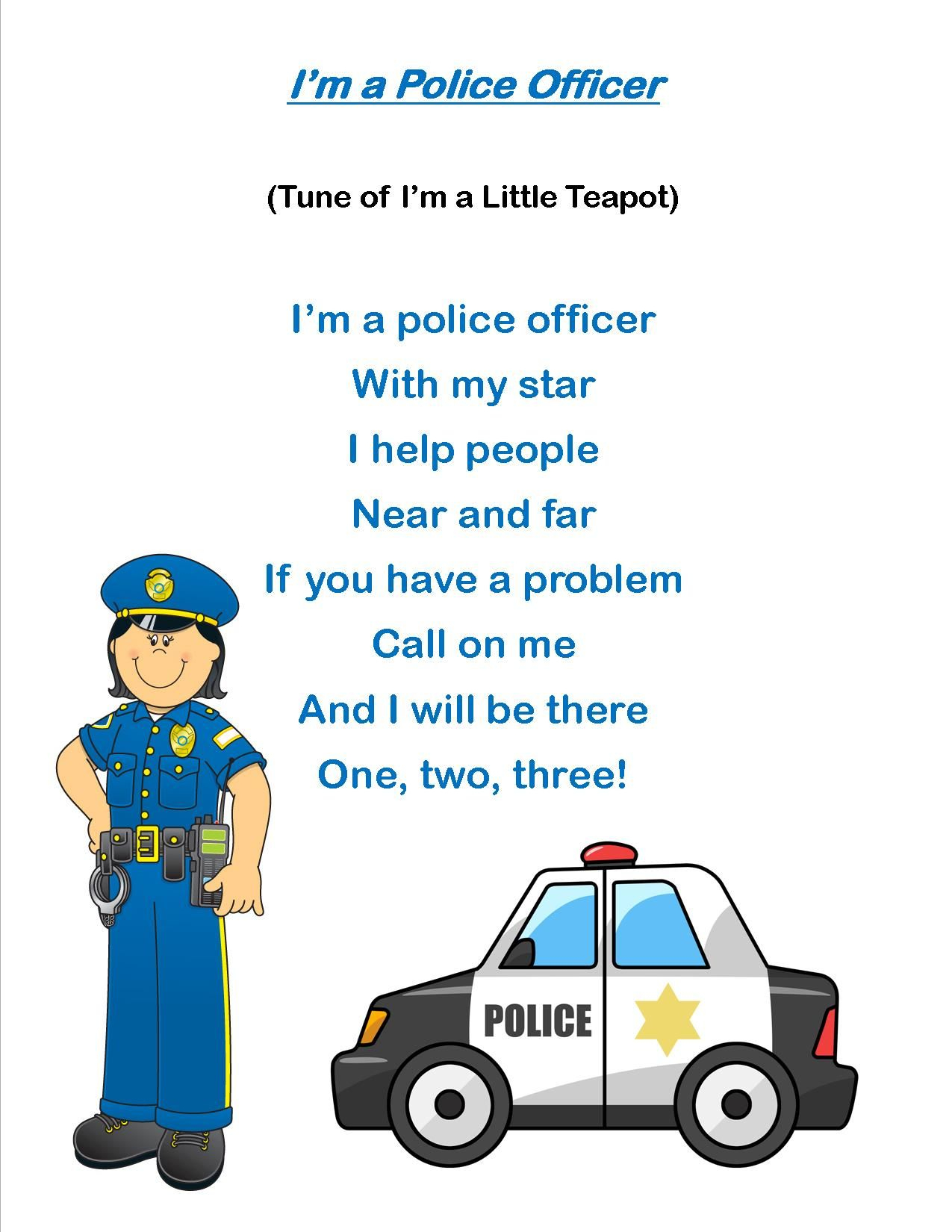 Preschool Police Themed Lesson Plans