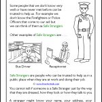 Stranger Danger Worksheets And Colouring Pages