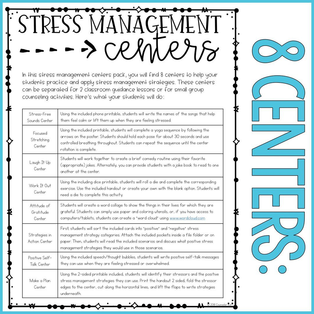 Stress Management Centers: Activities To Manage Stress