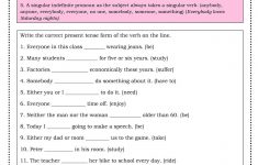 Subject Verb Agreement Lesson Plans 6th Grade