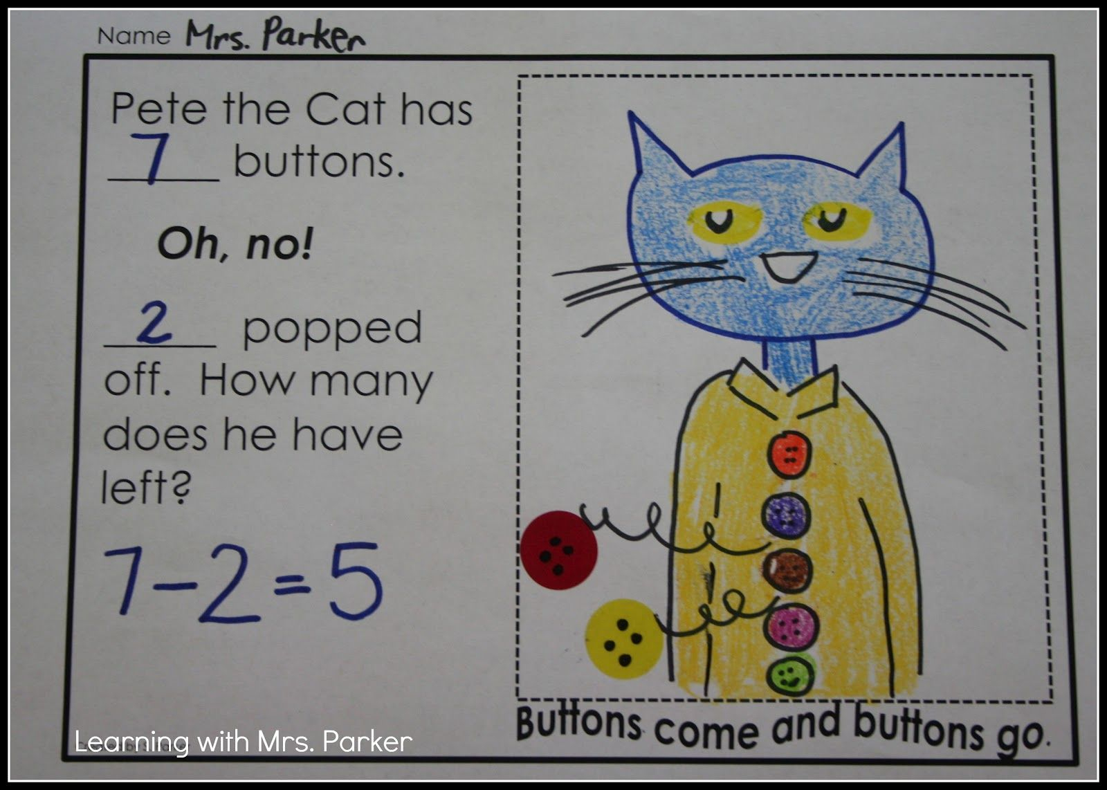 Subtract With Pete The Cat | Pete The Cat, Math Subtraction