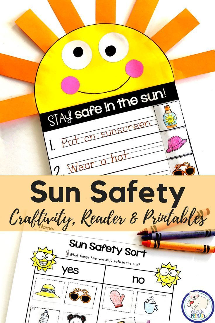 Sun Safety | Sun Safety Activities, Kindergarten Activities