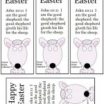 Sunday School Easter Activities | Easter Sheep Bookmarks