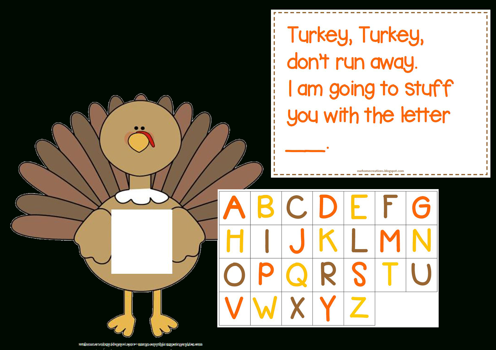 T Is For Turkey | Thanksgiving Activities Preschool