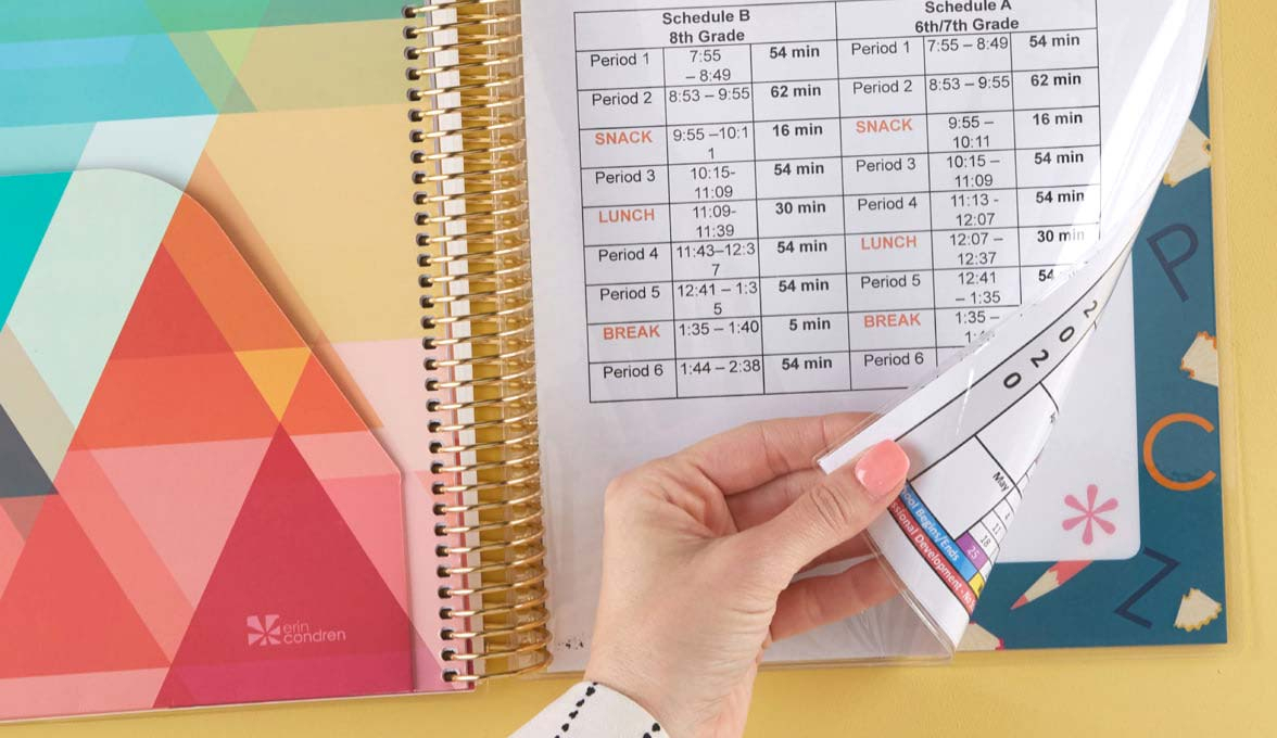 Teacher Planners Learn More | Lesson Plan Books | Erin Condren