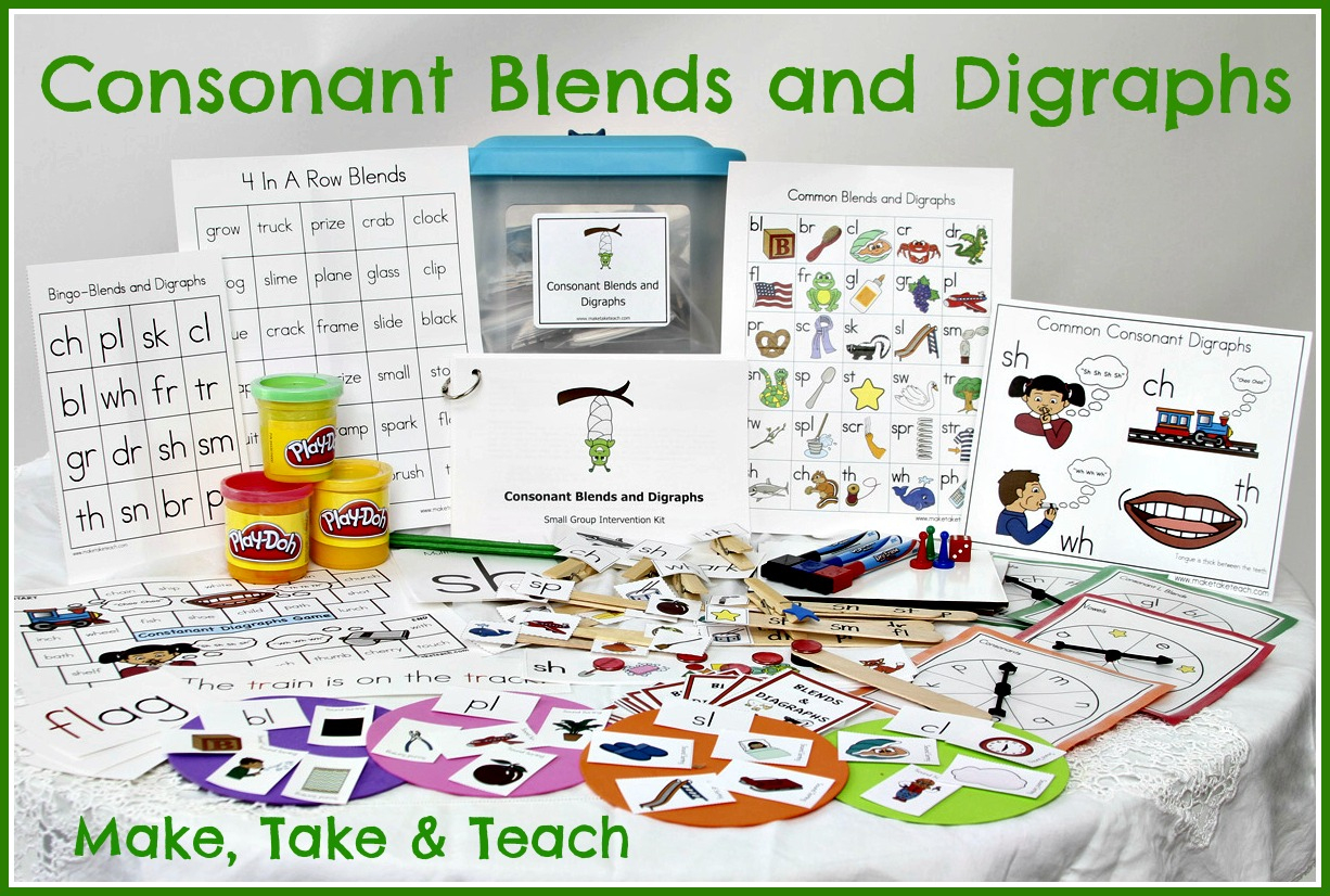 Teaching Blends And Digraphs - Make Take &amp;amp; Teach