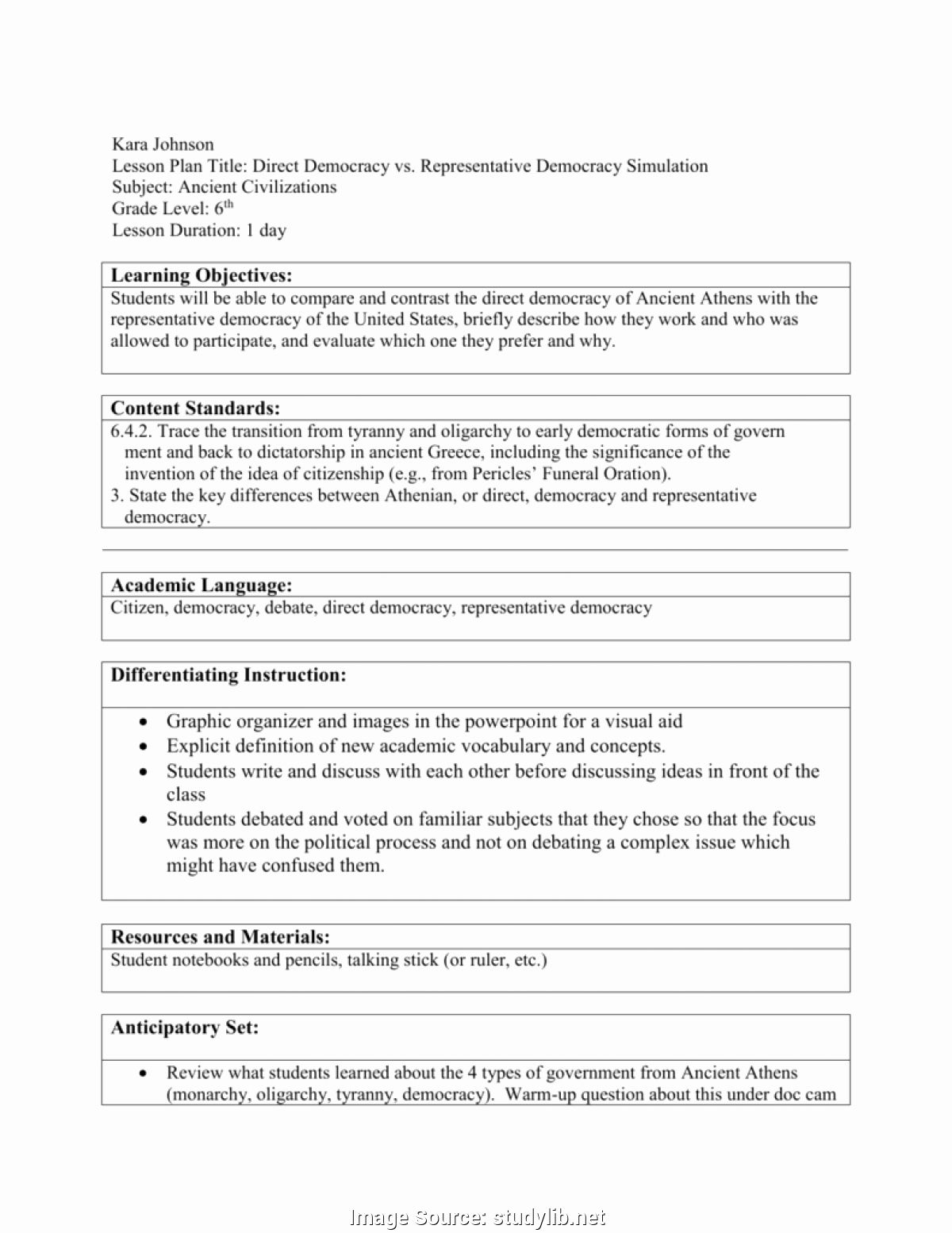 Teks Lesson Plan Template Unique Simple 3Rd Grade Science