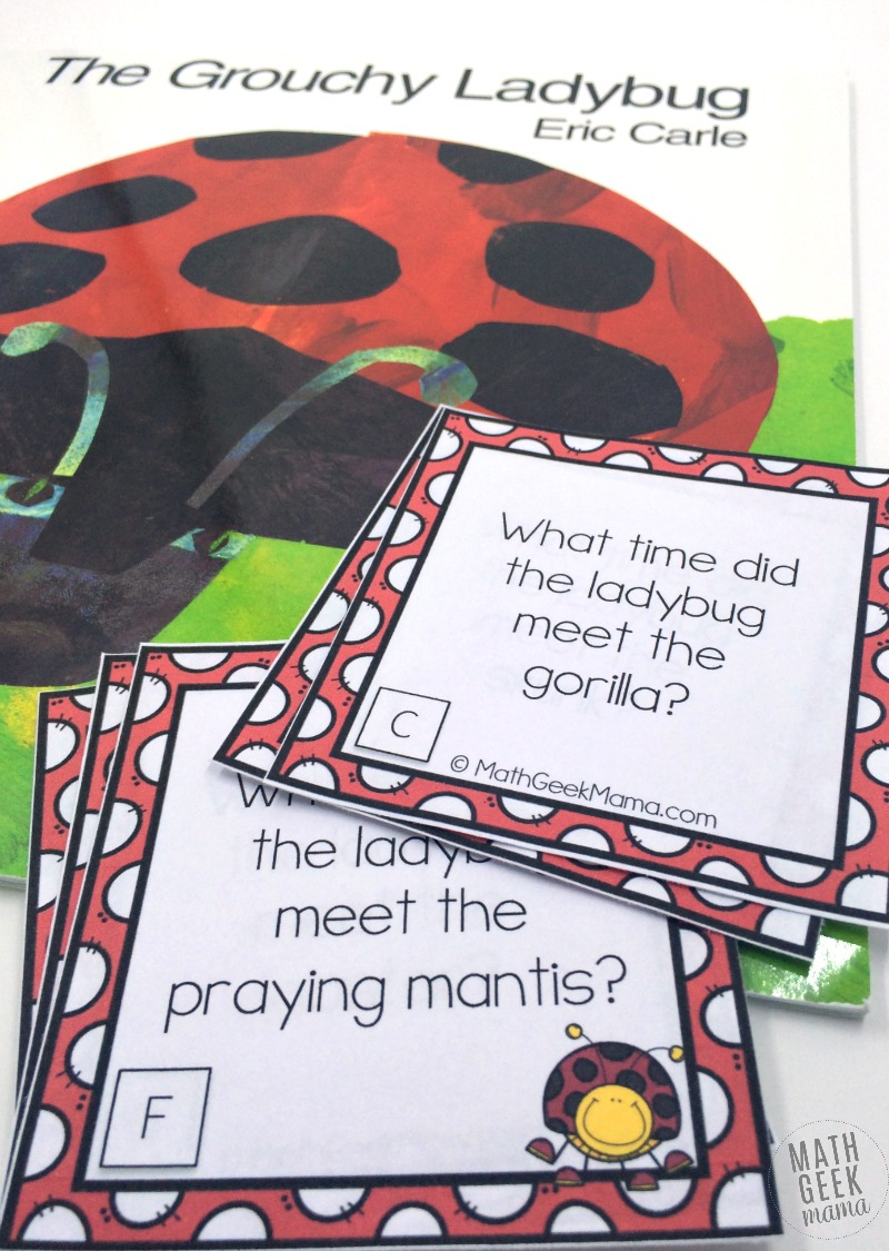 Telling Time With The Grouchy Ladybug! {Free!}