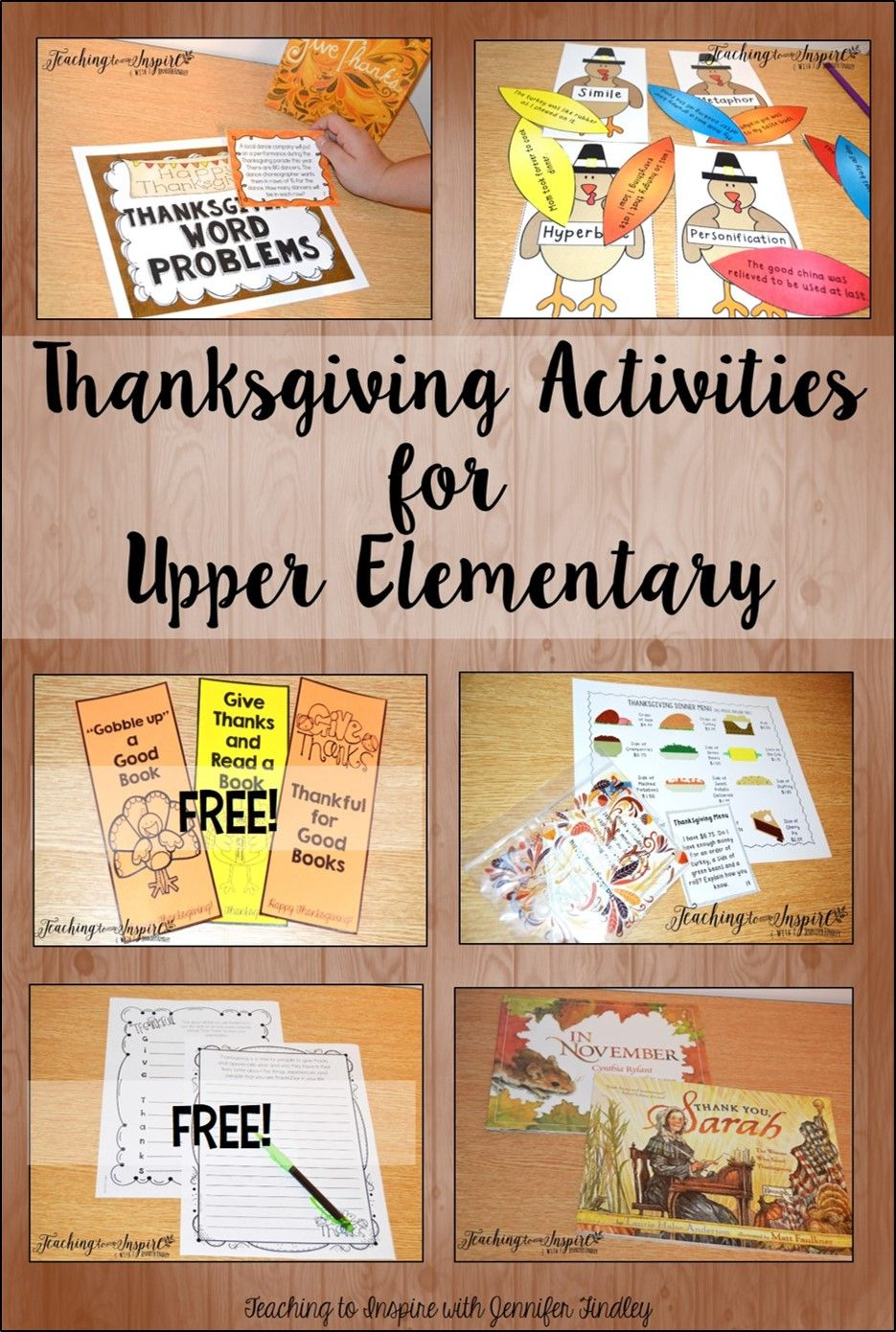 Thanksgiving Activities For Upper Elementary | Thanksgiving