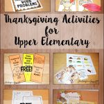 Thanksgiving Activities For Upper Elementary | Thanksgiving