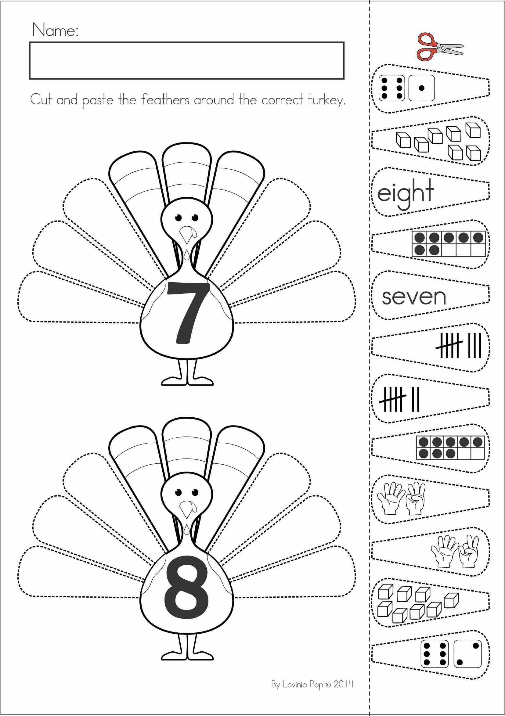 Thanksgiving Math &amp;amp; Literacy Worksheets And Activities