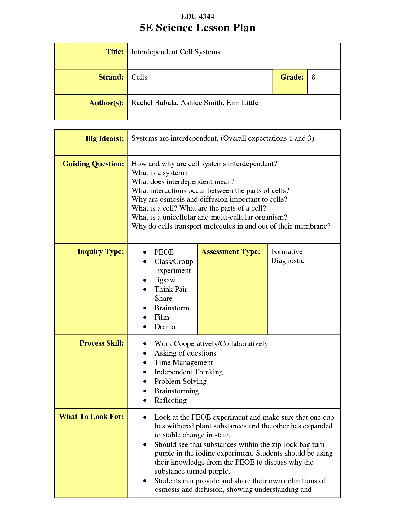 The 5E Lesson Plan Is An Extremely Useful Way Of Planning Lesson 