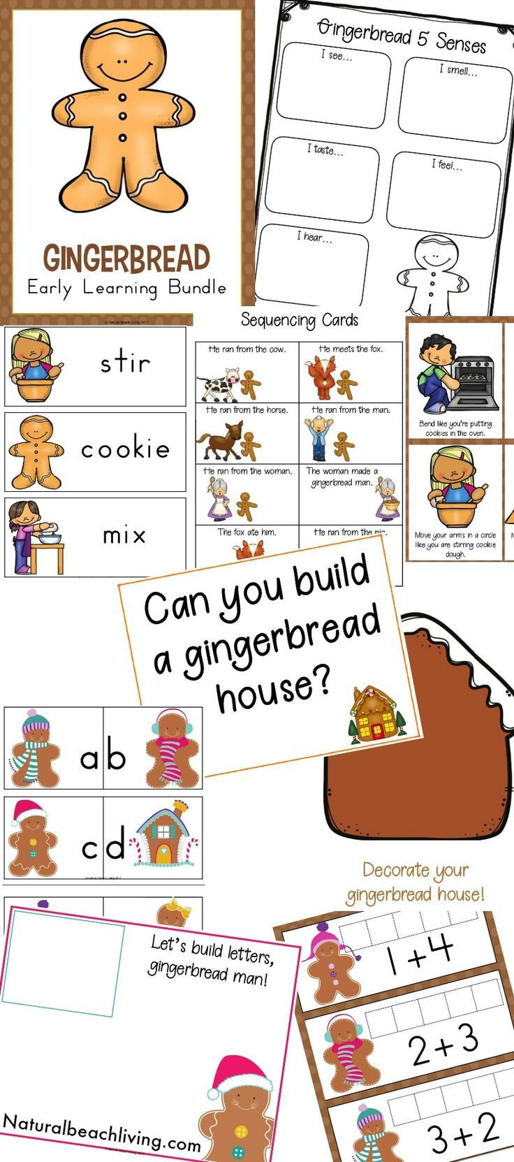 The Best Kindergarten And Preschool Gingerbread Theme Lesson