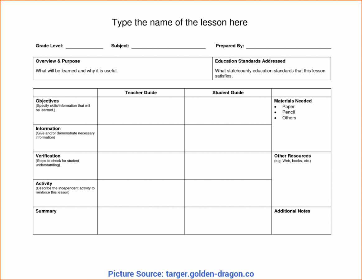 The Death Of Blank Lesson Plan Template Nz | Blank Lesson