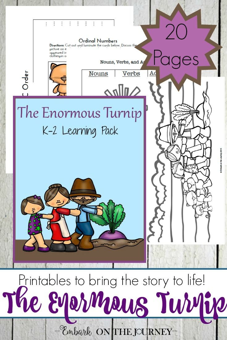 The Enormous Turnip Book Companion | Free Homeschool