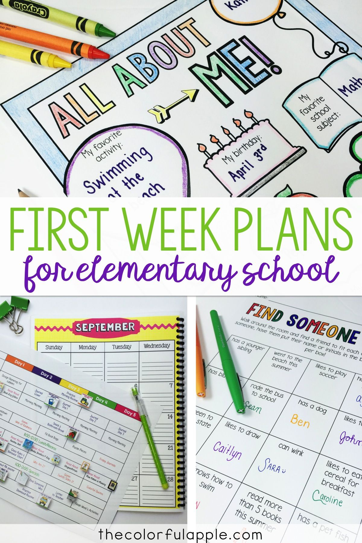 The First Week Of School In Grade 2 | School Lesson Plans