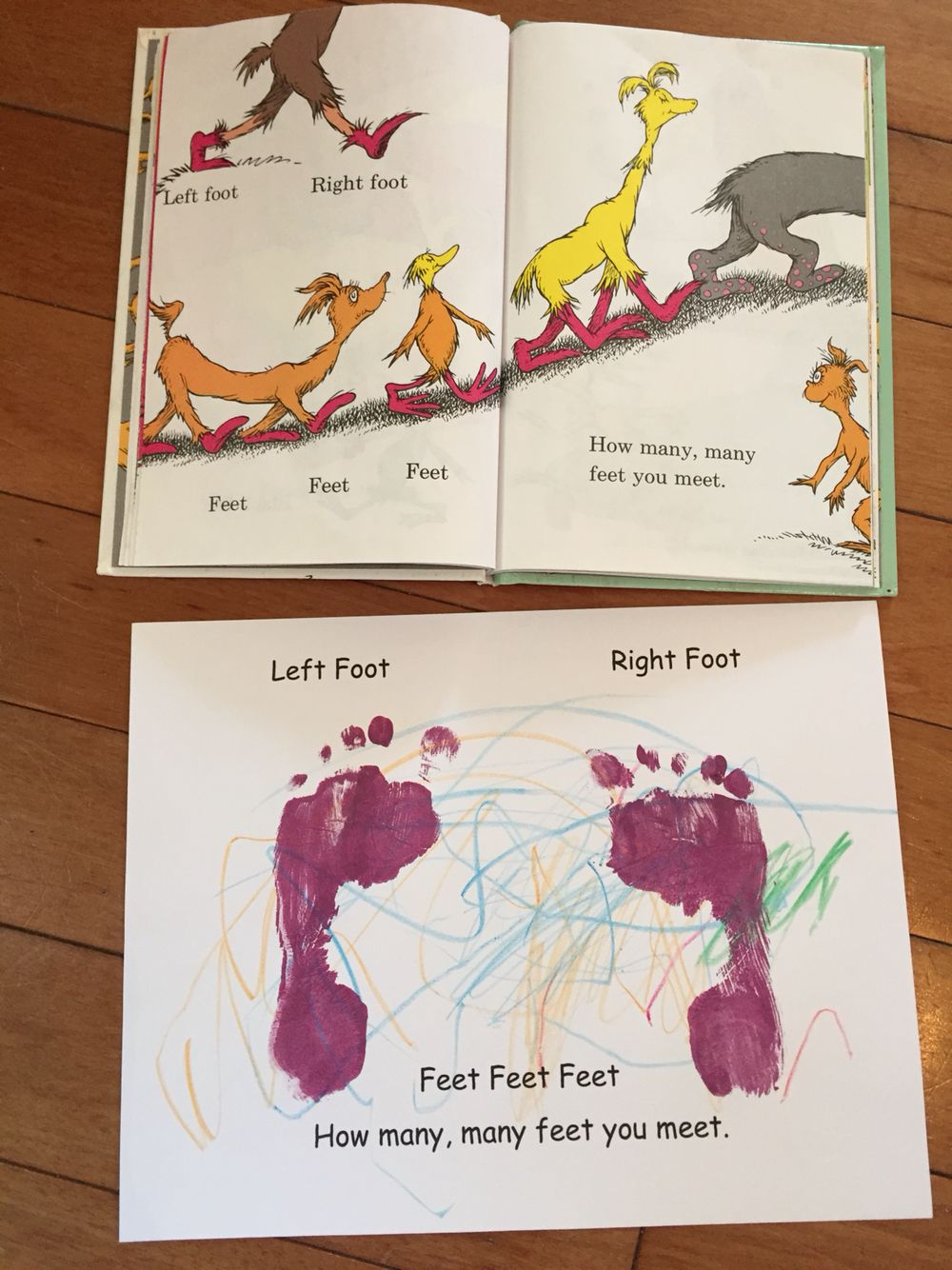 The Foot Bookdr Seuss Infant/toddler Craft | Dr Seuss