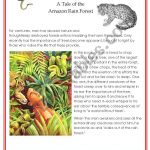 The Great Kapok Tree (Amazon Rainforest)   Esl Worksheet