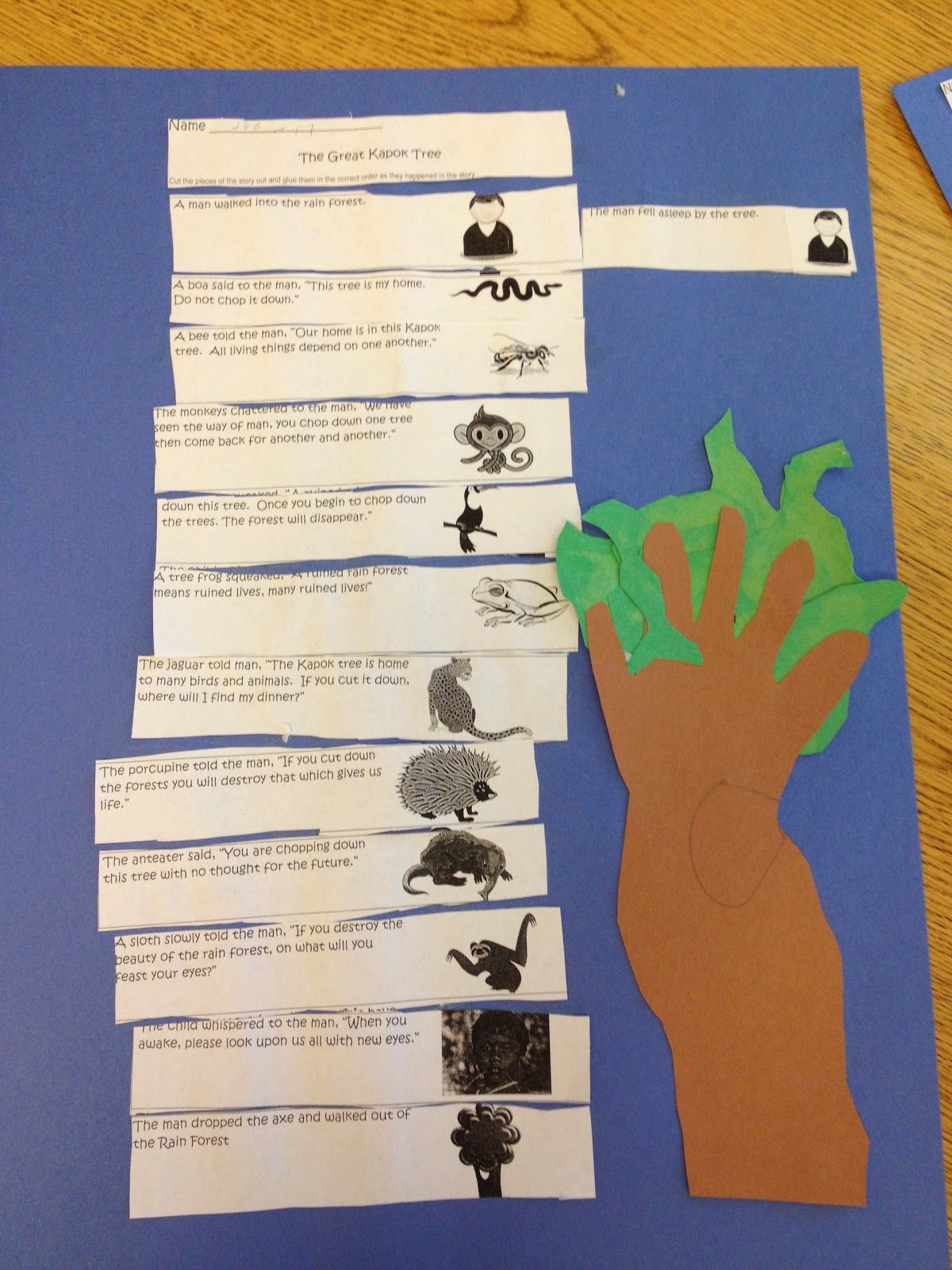 The Great Kapok Tree Freebie | Greatful, Classroom Tree