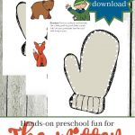 The Mitten Story Printable And Hands On Activity For