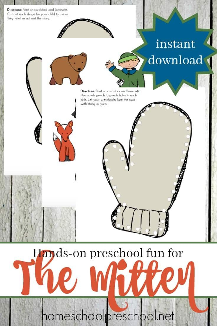The Mitten Story Printable And Hands-On Activity For