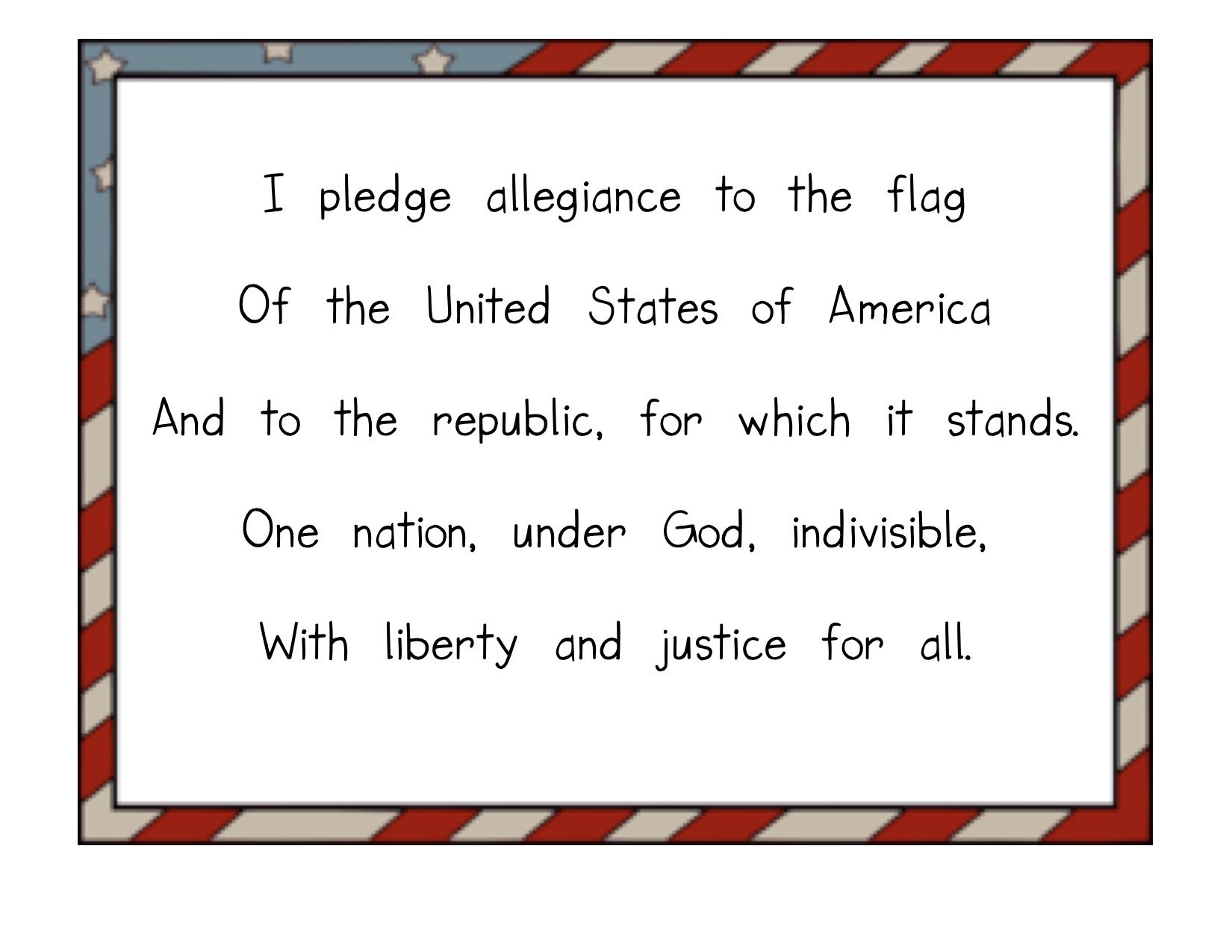 The Pledge Of Allegiance | Pledge Of Allegiance, Teacher