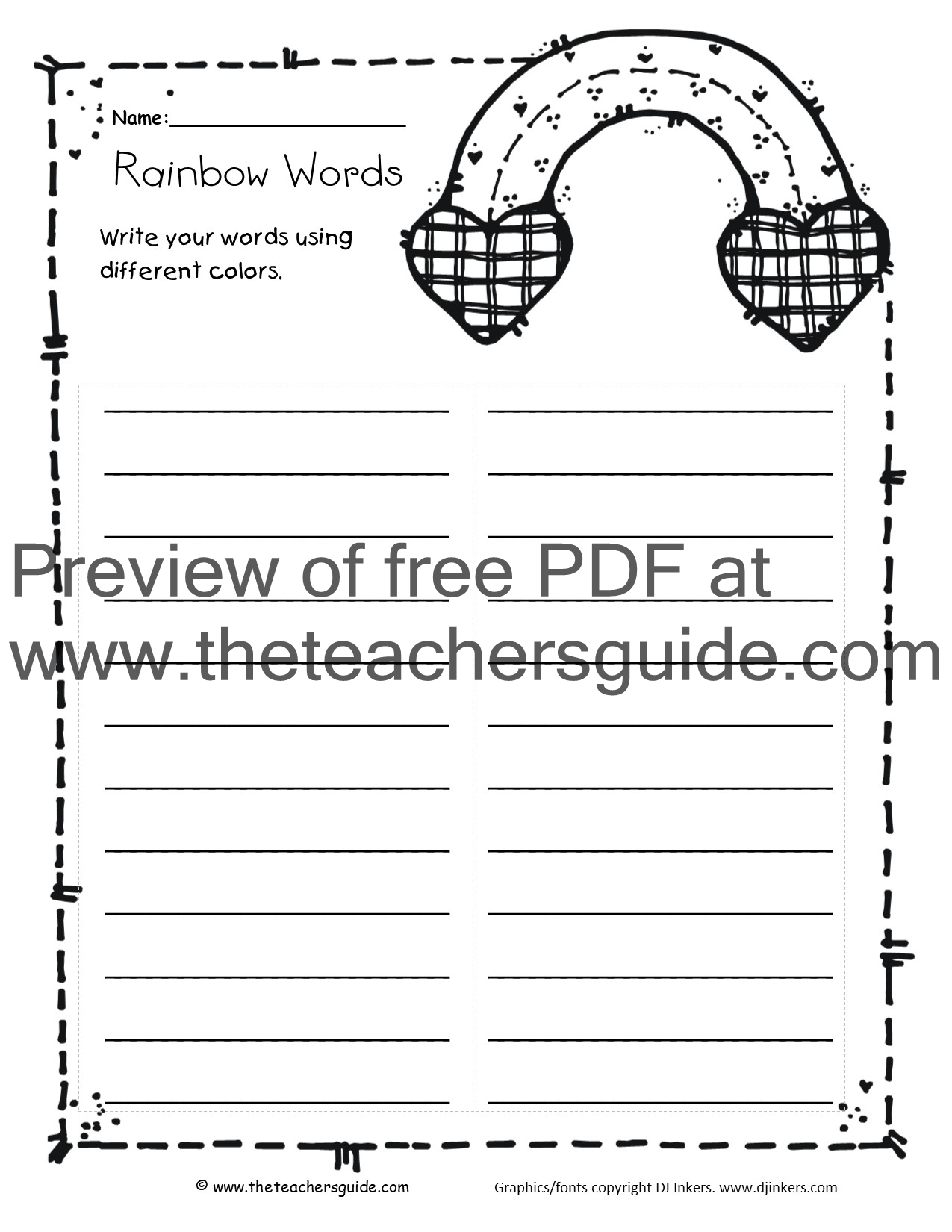 The Teacher&amp;#039;s Guide-Free Lesson Plans, Printouts, And