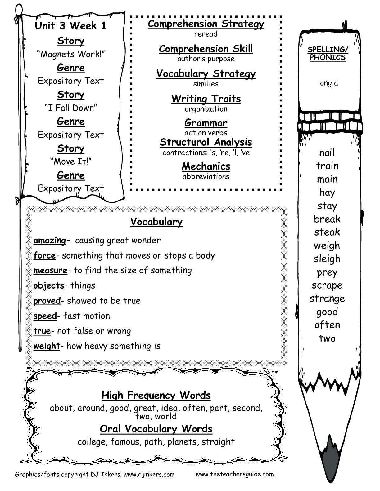 The Teacher&amp;#039;s Guide-Free Worksheets, Smartboard Templates